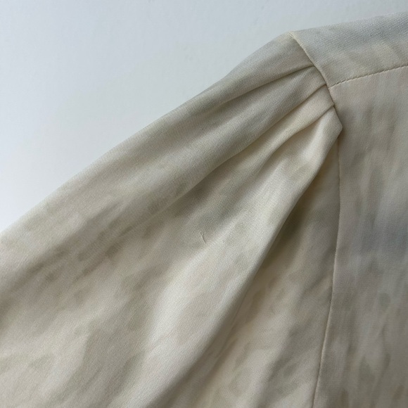 Vintage Ivory silk Chiffon Bow Blouse Linda Allard - Picture 5 of 15